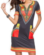 Women African printed dress