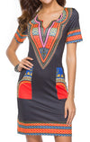 Women African printed dress