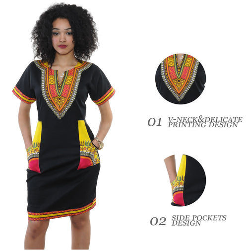 Women African printed dress