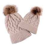 Sweet Cotton Mother And Baby Beanie Hat