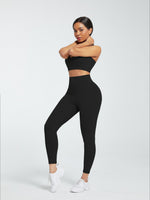 Racerback High Waist Pockets Sports Suit