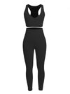 Racerback High Waist Pockets Sports Suit